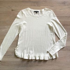 Lightweight Sweater with Ruffle Detail